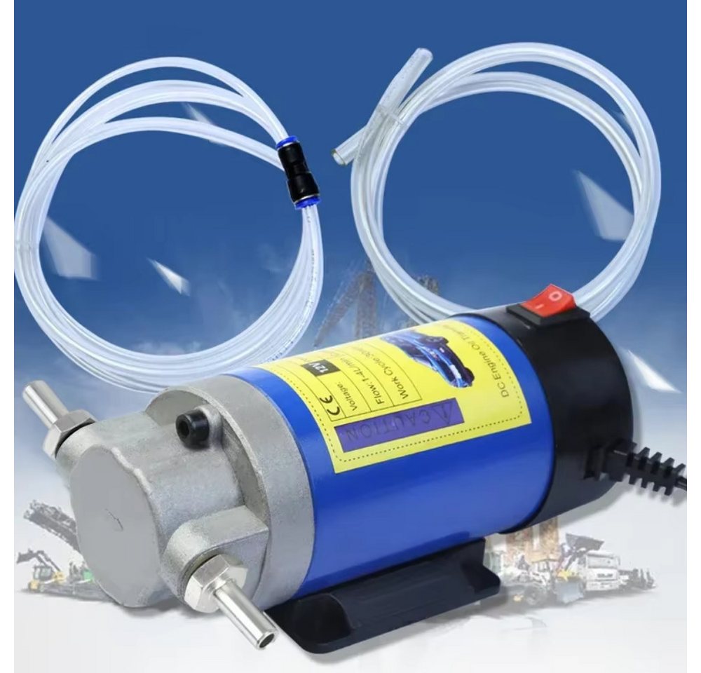 Athlix Ölabsaugpumpe Tragbare 12V-Öltransferpumpe Kraftstofftransferpumpe