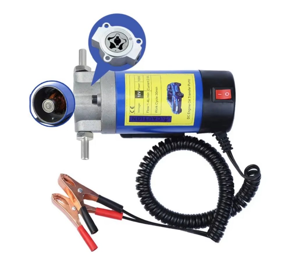 Athlix Ölabsaugpumpe Tragbare 12V-Öltransferpumpe Kraftstofftransferpumpe Bild 5