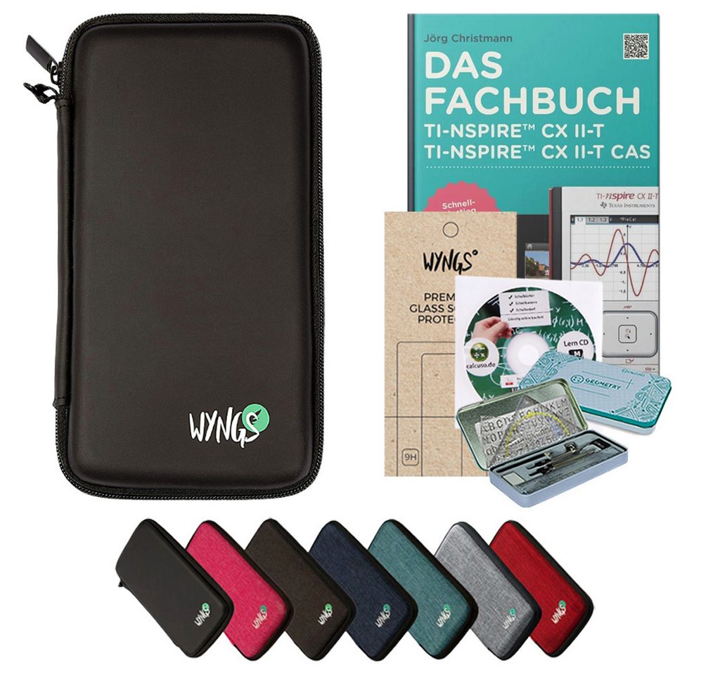 CALCUSO Taschenrechner Zubehör zum TI-Nspire CX II-T (CAS) - Schwarz - Premium Set Bild 5