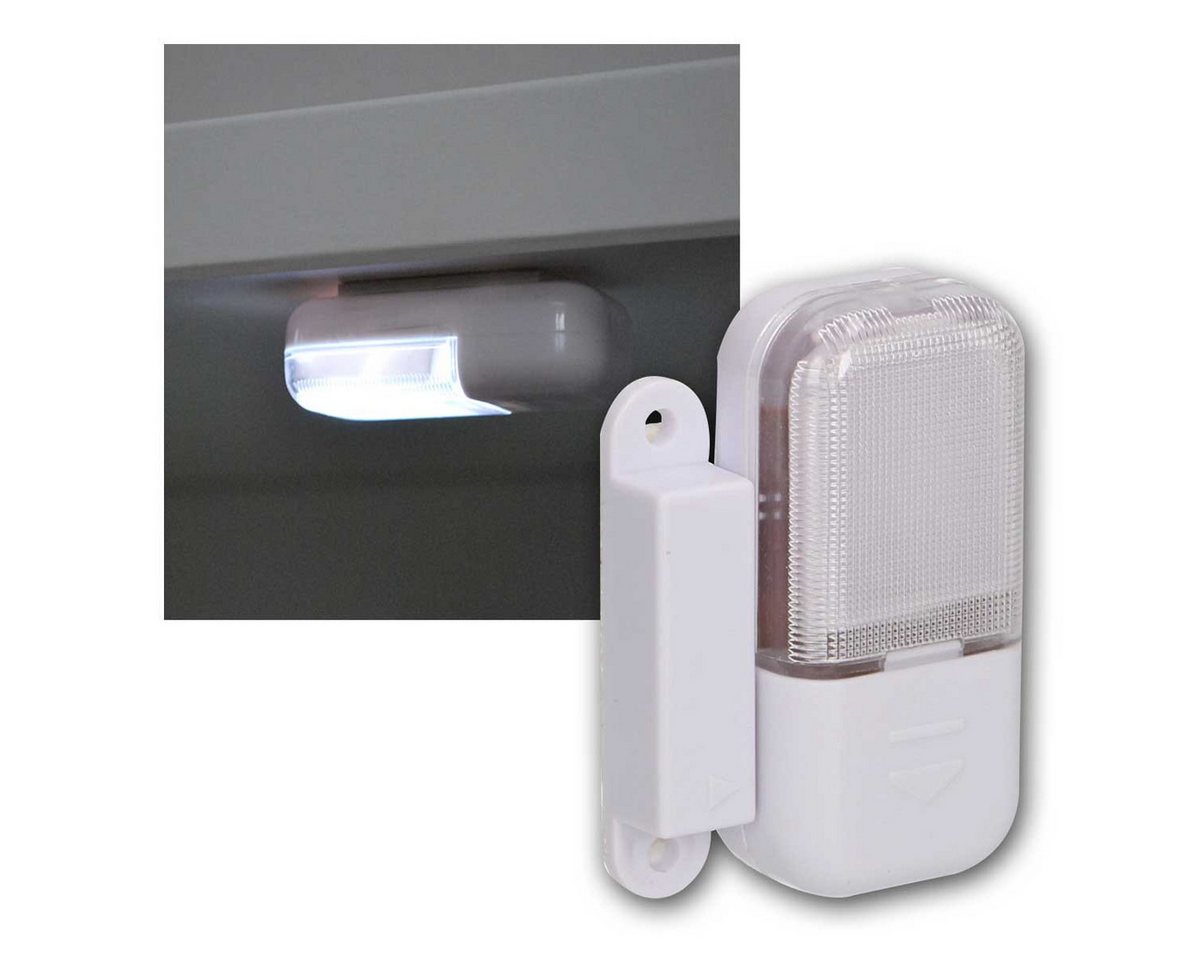 world-trading-net LED Schrankinnenraumbeleuchtung automatische LED Schrankleuchte, Magnetkontakt, warmweiß Bild 3