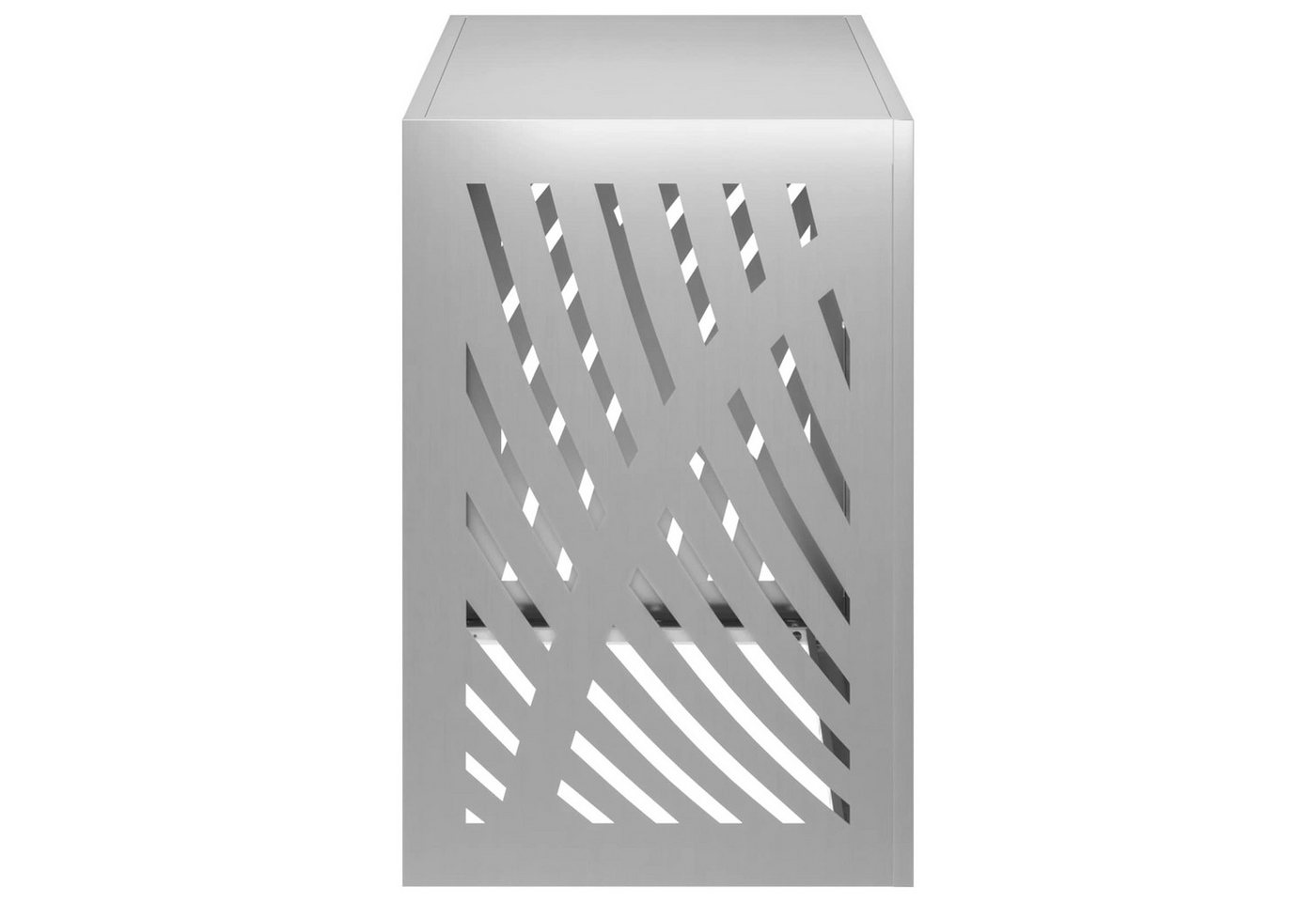 vidaXL Klimaanlagen-Verkleidung Klimaanlagenabdeckung Silber 90 x 40 x 60 cm Verzinkter Stahl