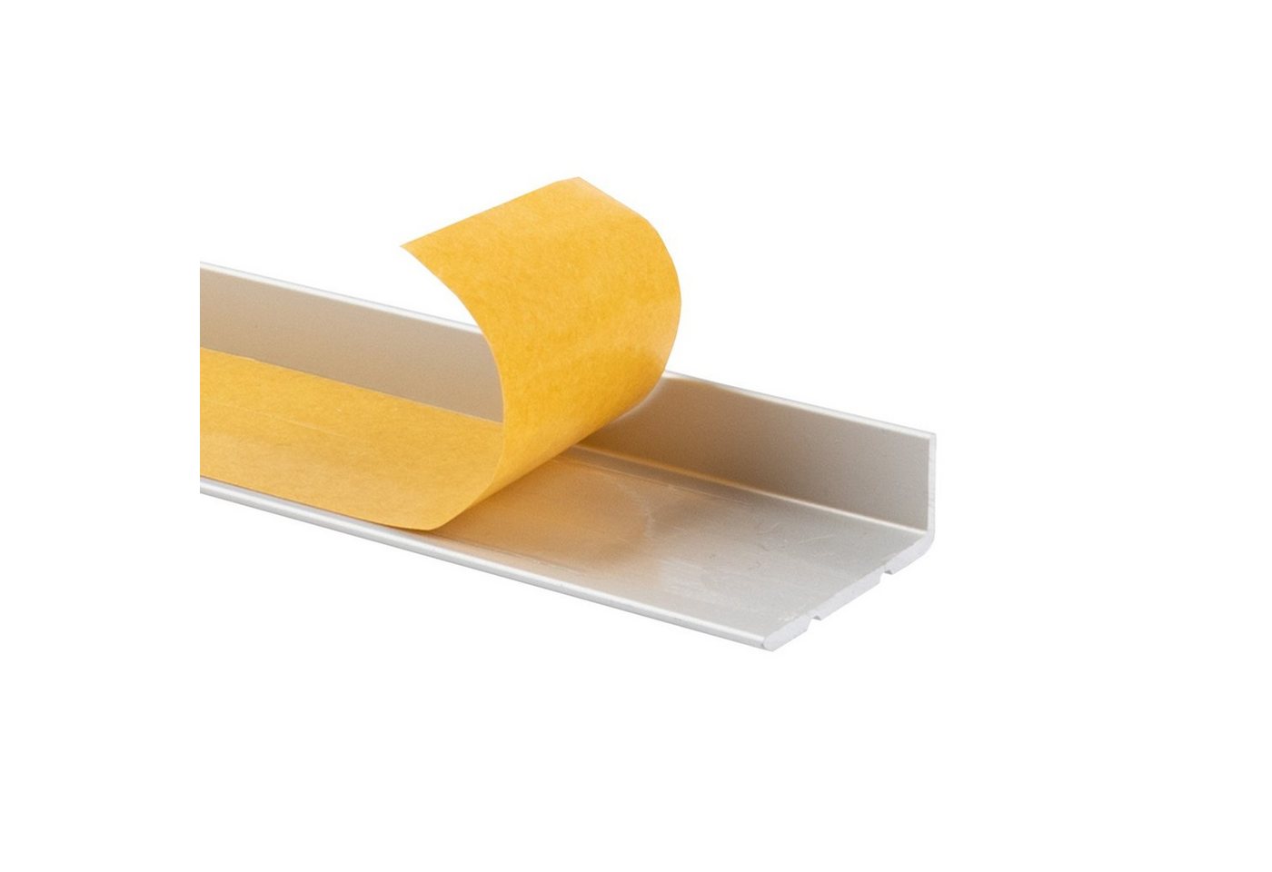 Karat Winkelprofil für Treppenstufen & Absätze, Aluminium, 24,5 x 10 mm, selbstklebend oder vorgebohrt