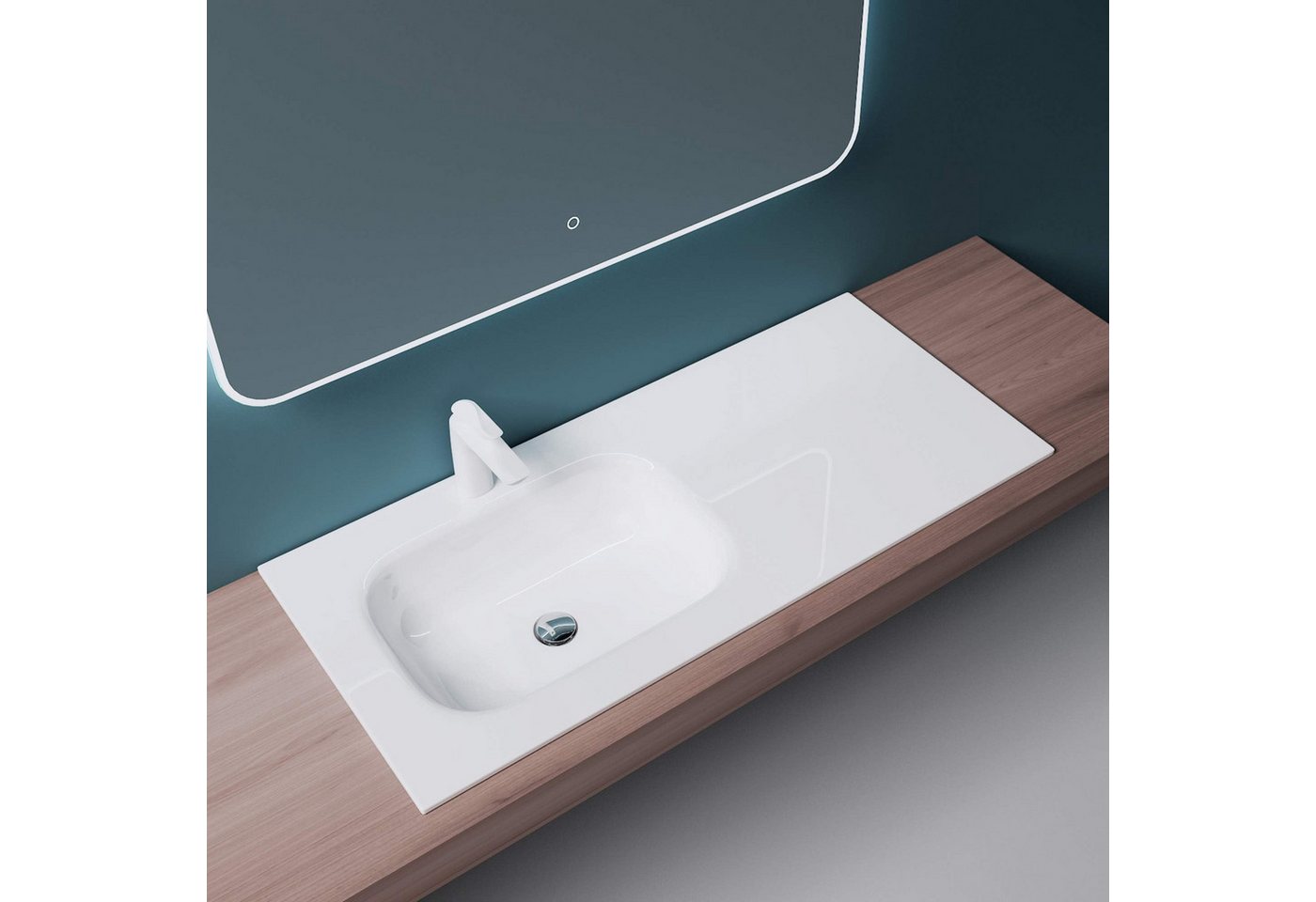 Mai & Mai Aufsatzwaschbecken Waschbecken Mineralguss Einbauwaschbecken gussmarmor Col04