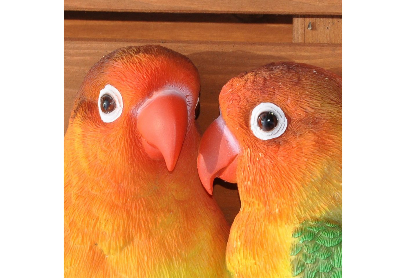 dazikemo Gartenfigur Dekofigur Wandfigur Lovebirds Vögel