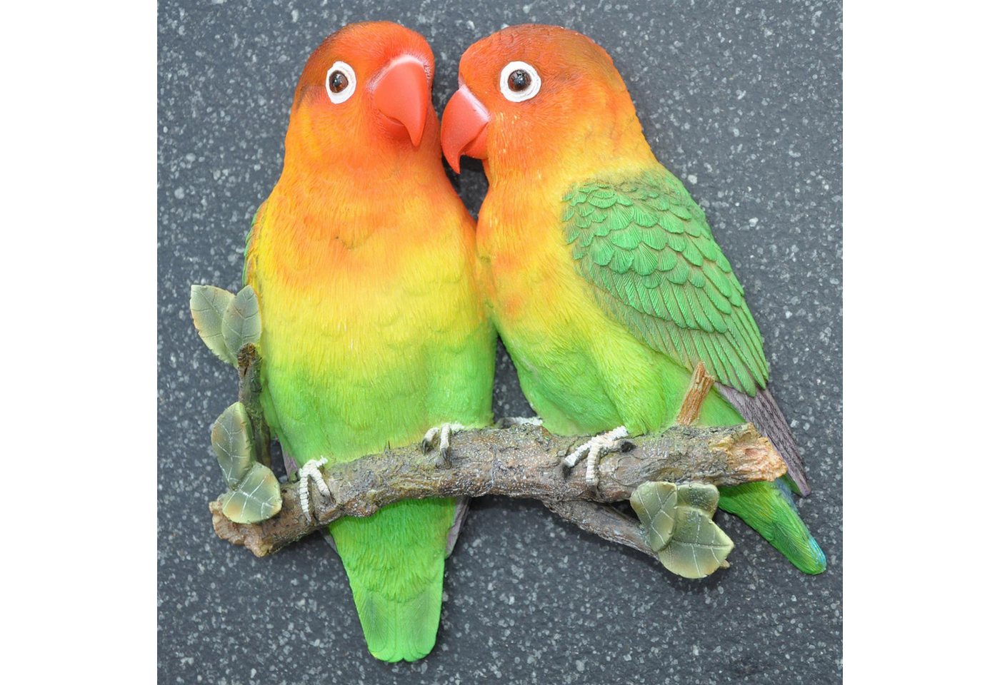 dazikemo Gartenfigur Dekofigur Wandfigur Lovebirds Vögel Bild 2