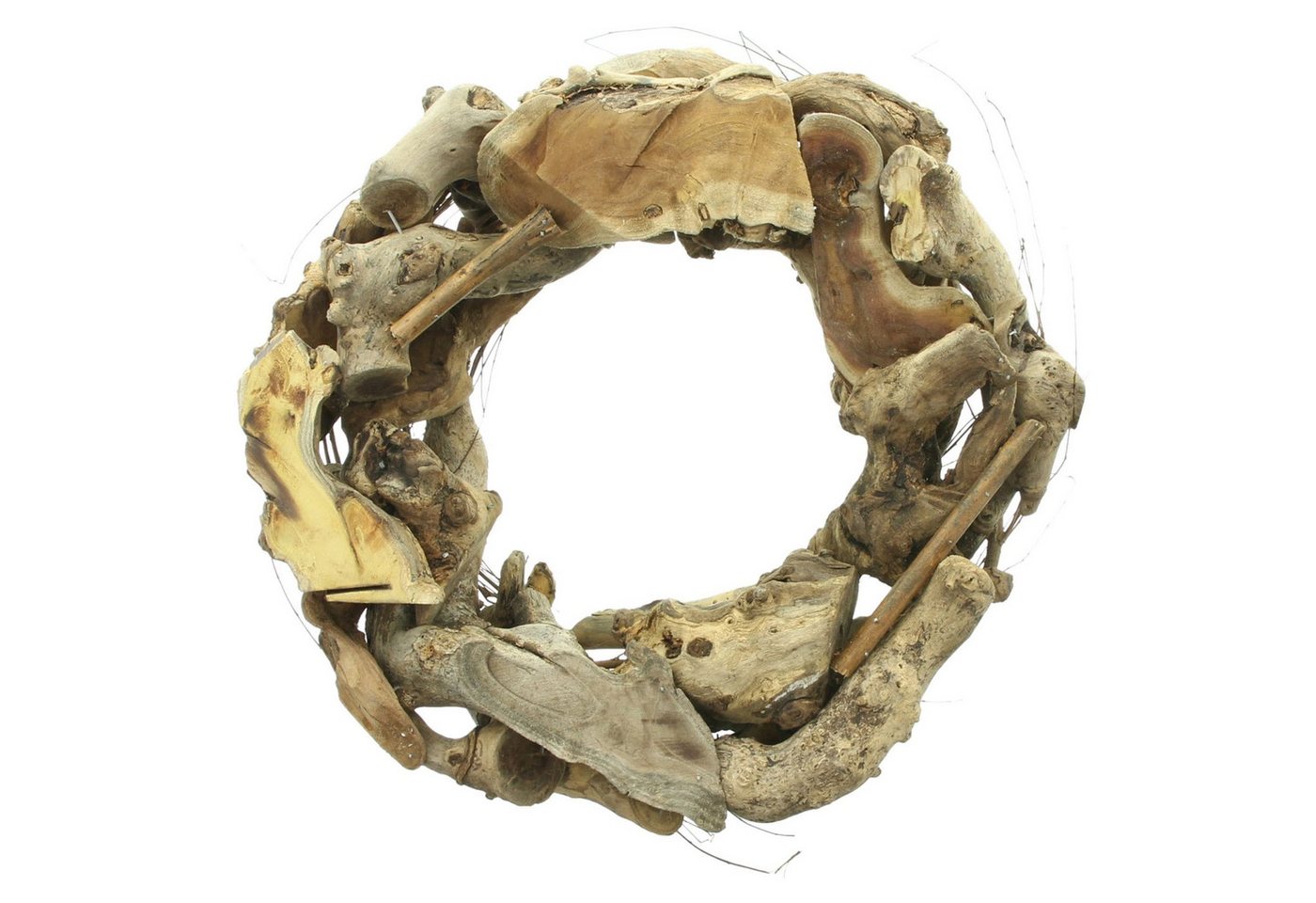 Dekoleidenschaft Dekokranz "Wurzelholz" aus Weide, Tischkranz Ø 35 cm, Kranz, Holzkranz, Türkranz, Wandkranz, Naturkranz Bild 3
