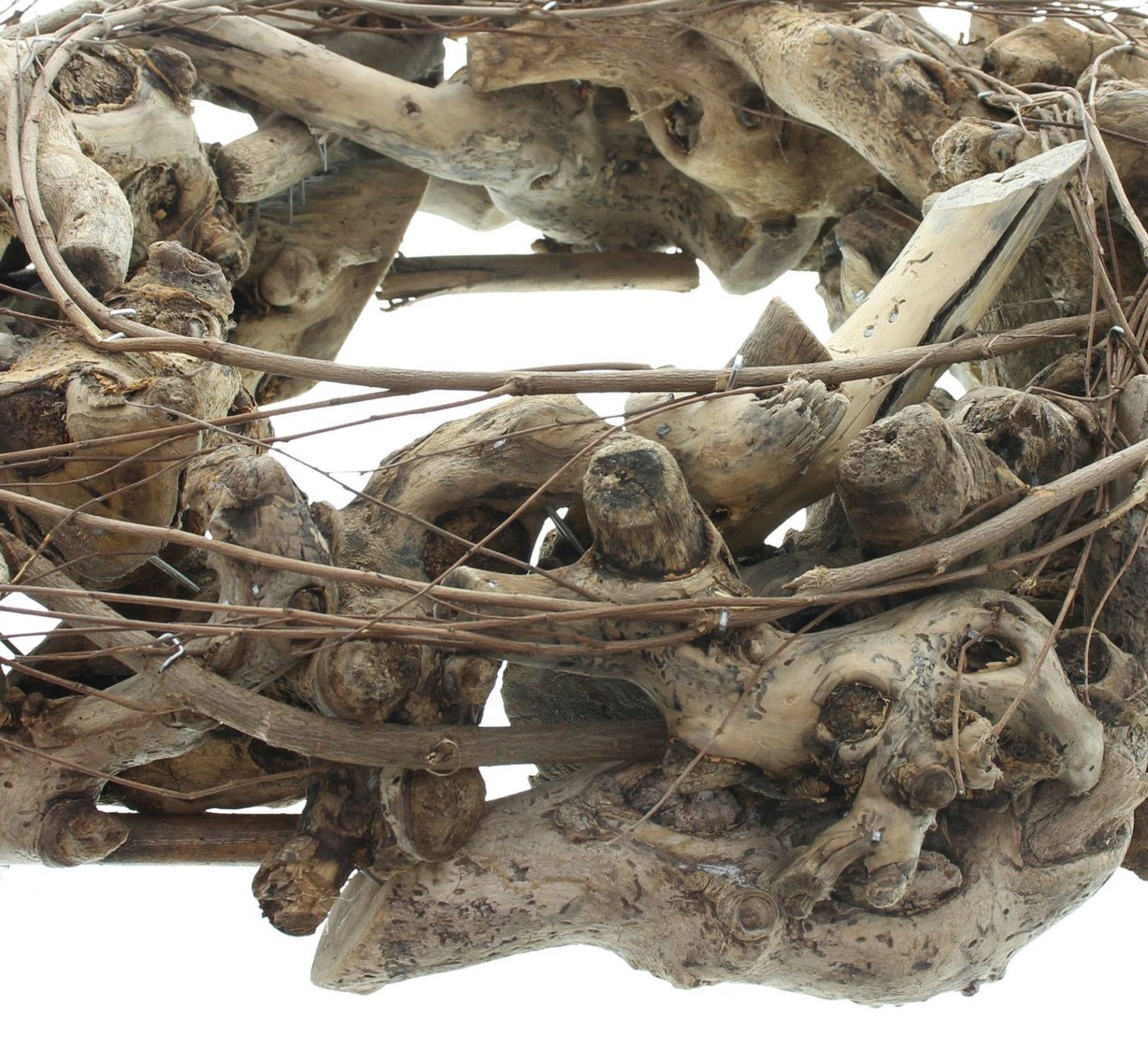 Dekoleidenschaft Dekokranz "Wurzelholz" aus Weide, Tischkranz Ø 35 cm, Kranz, Holzkranz, Türkranz, Wandkranz, Naturkranz Bild 5