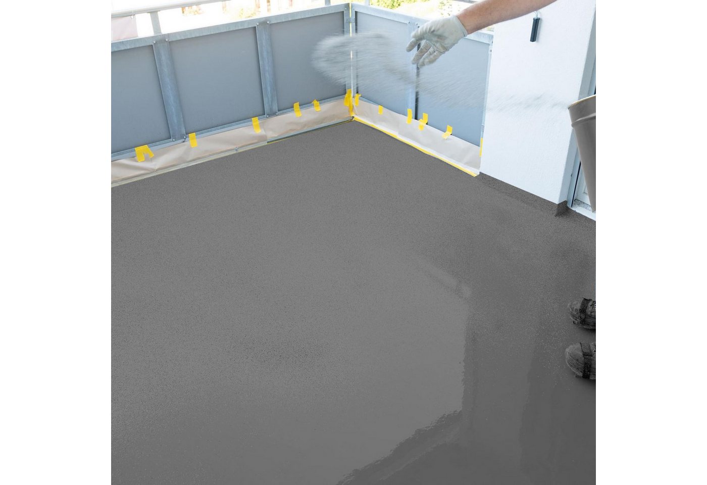 BEKATEQ Quarzsand BK-707 Abstreumittel Glasperlen für Rutschhemmung R9 - R10 (Korngröße 0,3-0,5mm, für Anti Rutsch Epoxid Bodenbeschichtung), Hohe Reflektivität, Rutschhemmende Wirkung Bild 2