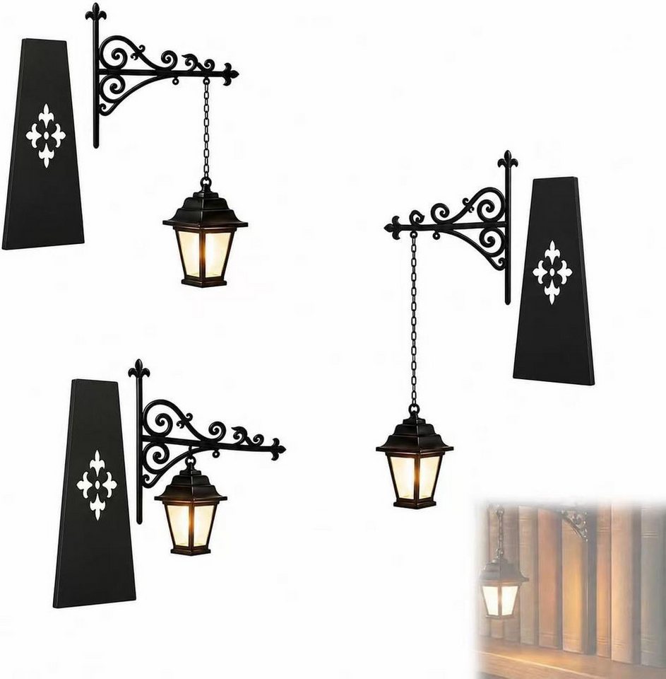 FELIXLEO Klemmleuchte Library Lantern 3pcs, Decorative Bookshelf Lighting Antique Led Lamp Bild 2