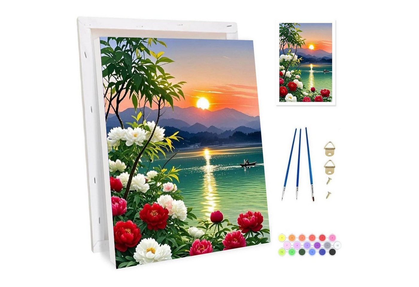 LuxusKollektion Malen nach Zahlen Malen nach Zahlen mit Rahmen 20x30cm Bild 5