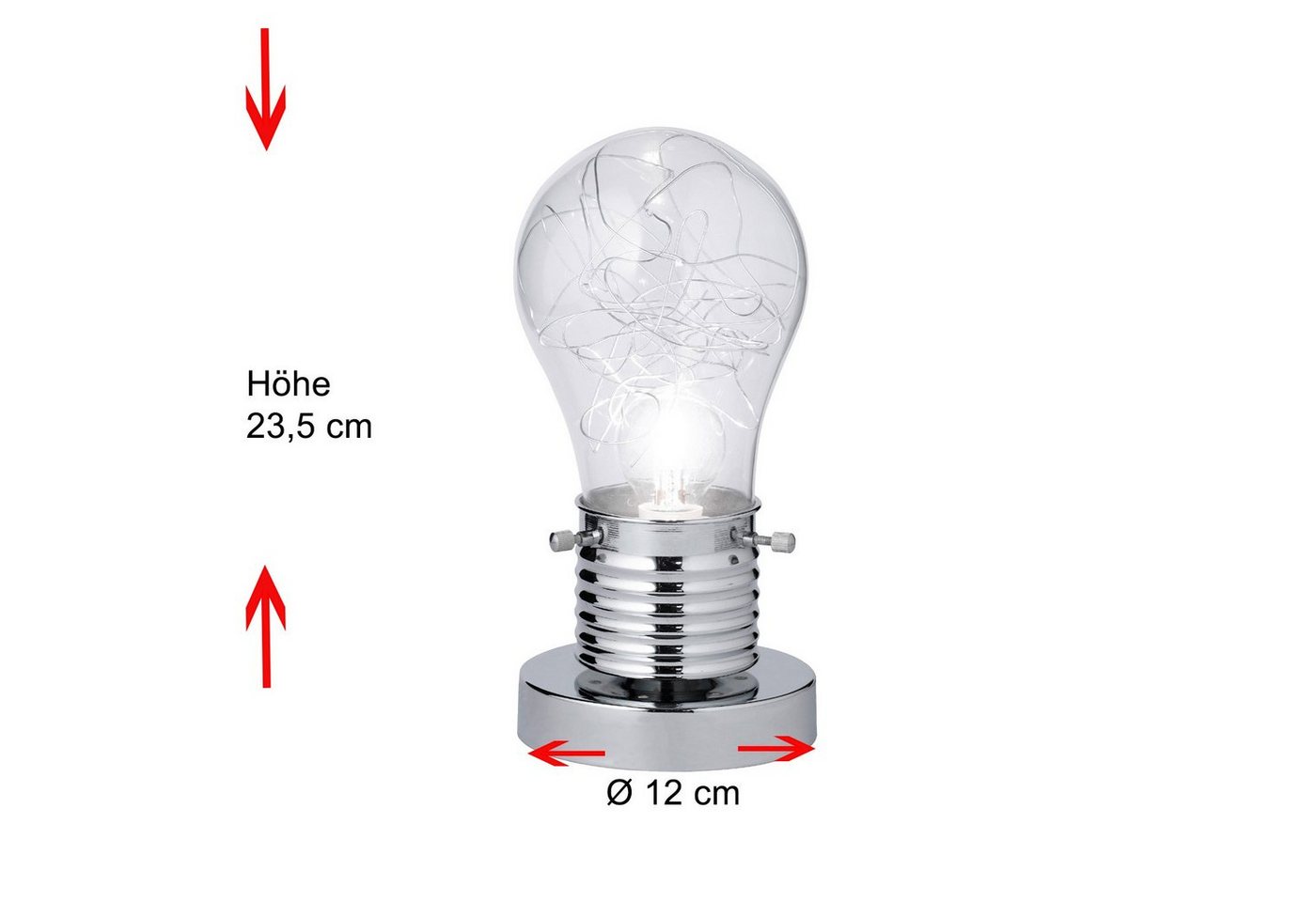 Home4Living Tischleuchte Tischlampe Leuchte 1flg. E14 Design Lampe, ohne Leuchtmittel Bild 5