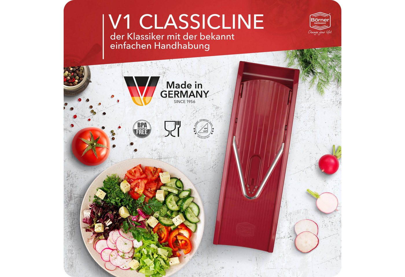Gastronics Gemüsehobel Gemüsehobel V1 ClassicLine Basis Set Küche Gastronomie Restaurant Bild 5