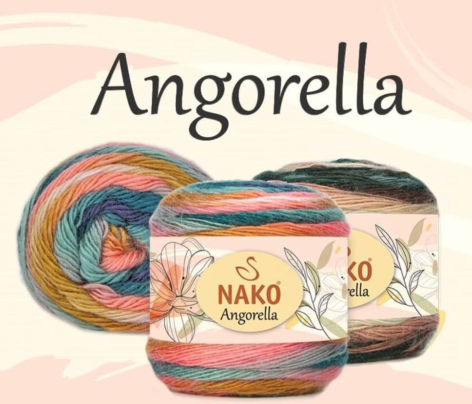 NAKO 5 x NAKO Angorella Häkelwolle, 400 m, Strickgarn,Seidig,Farbverlauf,Häkelgarn Bild 4