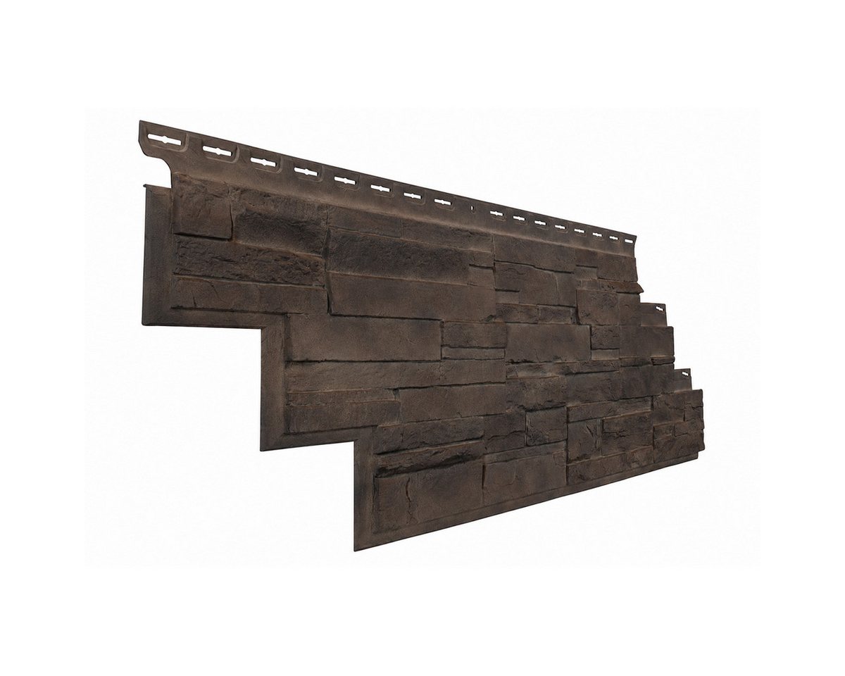 NOVIK Verkleidungspaneel NovikStone DS Platte 105x33cm 10 Stück 2,32qm Schichtstein braun, BxL: 51,44x96,2 cm, 0,46 qm, (Karton mit 10 Platten, 4,65) Wandverkleidung mit 3-D-Effekt, problemlose Montage, Natursteinoptik Bild 2