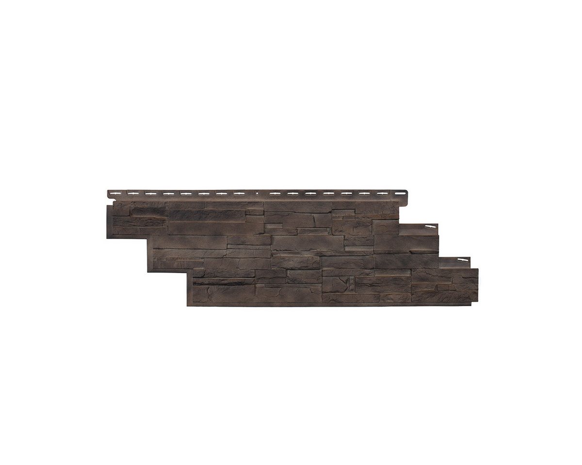 NOVIK Verkleidungspaneel NovikStone DS Platte 105x33cm 10 Stück 2,32qm Schichtstein braun, BxL: 51,44x96,2 cm, 0,46 qm, (Karton mit 10 Platten, 4,65) Wandverkleidung mit 3-D-Effekt, problemlose Montage, Natursteinoptik Bild 3