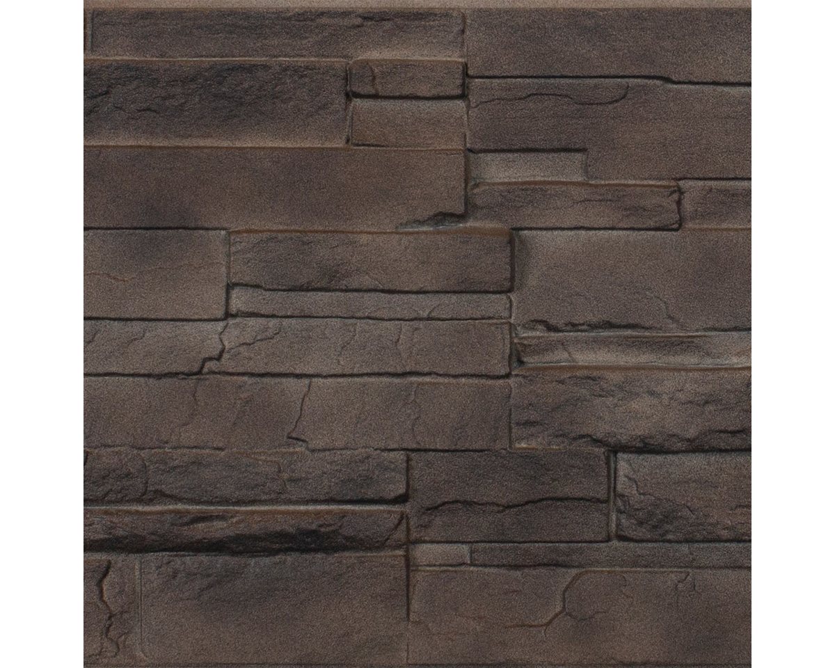 NOVIK Verkleidungspaneel NovikStone DS Platte 105x33cm 10 Stück 2,32qm Schichtstein braun, BxL: 51,44x96,2 cm, 0,46 qm, (Karton mit 10 Platten, 4,65) Wandverkleidung mit 3-D-Effekt, problemlose Montage, Natursteinoptik Bild 4