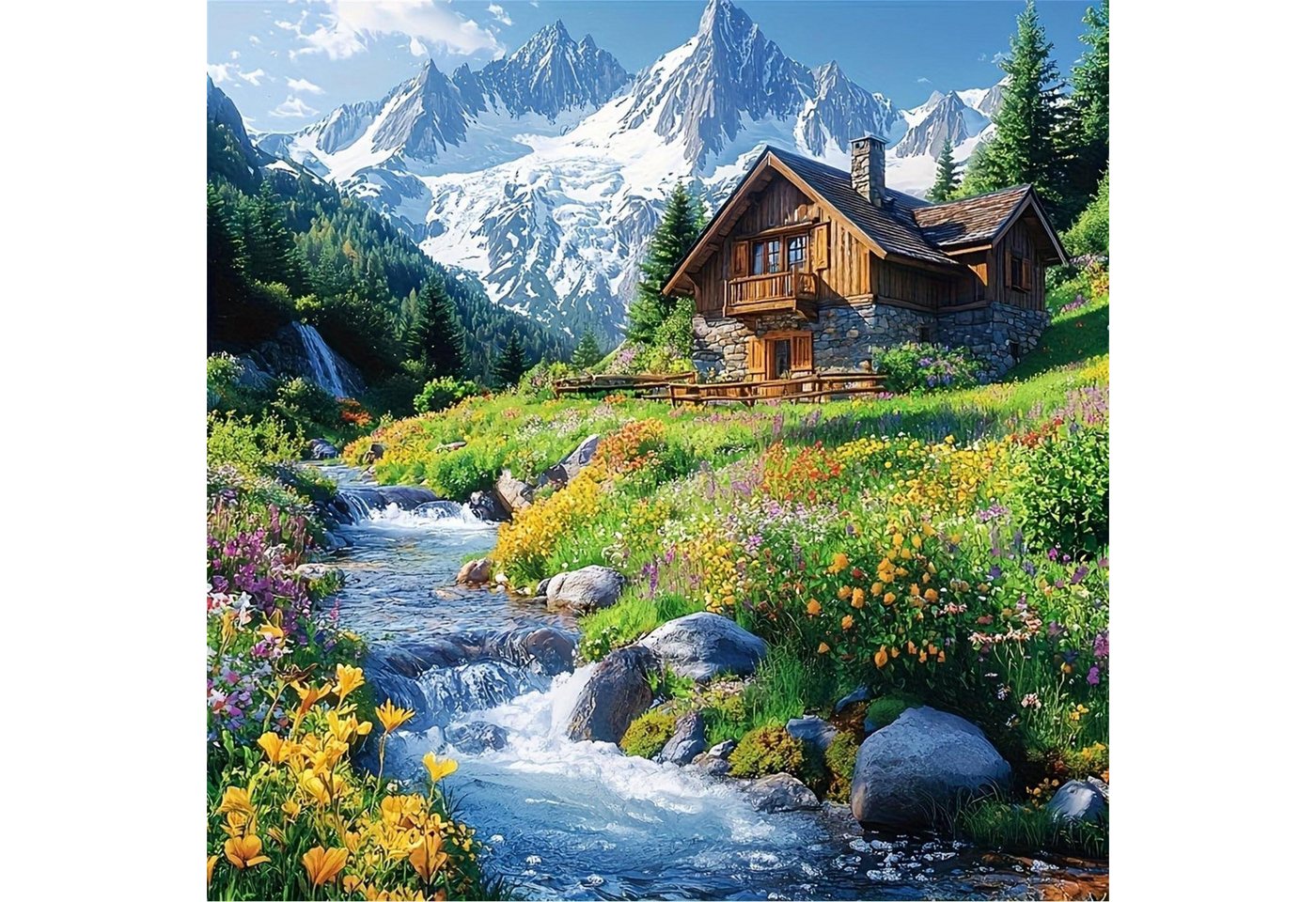 LuxusKollektion Malen nach Zahlen Malen Nach Zahlen Erwachsene Landschaft Bild 3