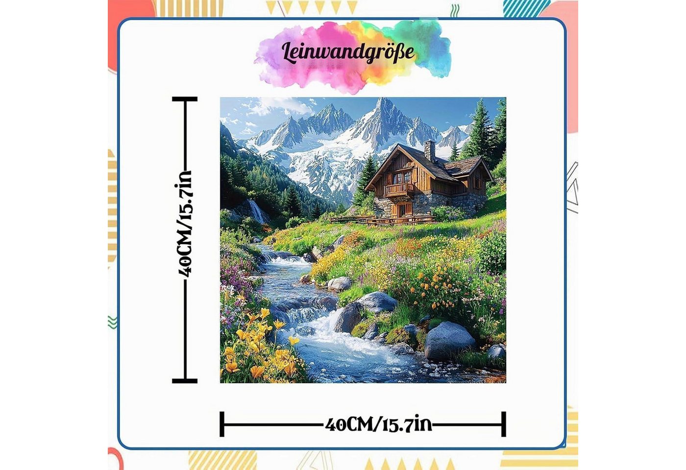 LuxusKollektion Malen nach Zahlen Malen Nach Zahlen Erwachsene Landschaft Bild 4