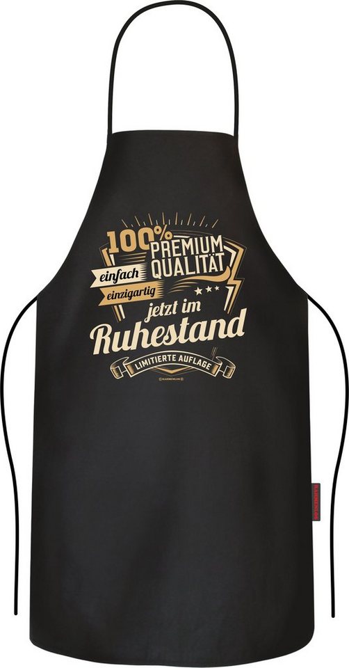 RAHMENLOS® Grillschürze Kochschürze Küchenschürze als Geschenk zum Ruhestand