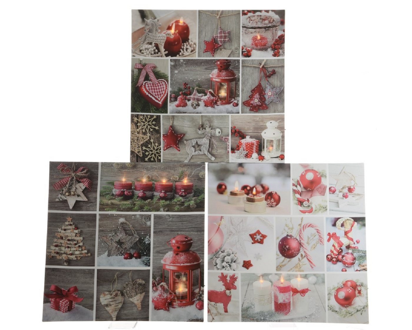 Lumineo LED-Bilderrahmen LED Leinwand Weihnacht batteriebetrieben 1,5 x 50 x 50 Stückpreis Bild 2