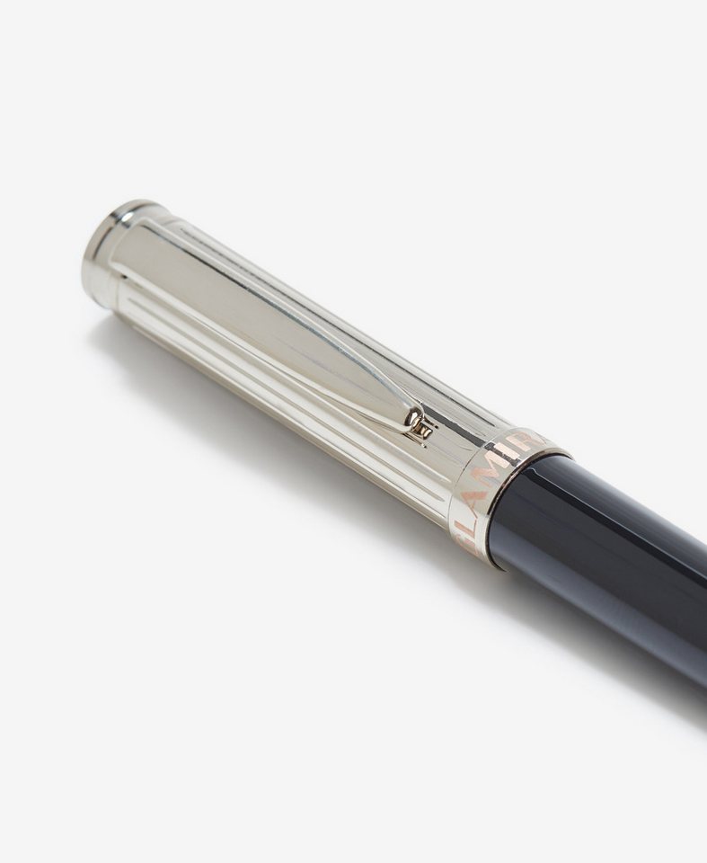 GLAMIRA Kugelschreiber Metallkugelschreiber - Schwarz mit Silber, (1-tlg), ideal auch als Geschenk