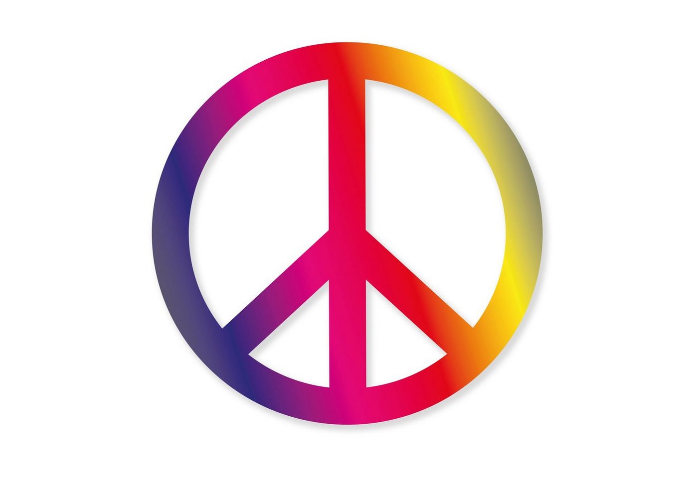younikat Aufkleber Peace Zeichen in verschiedenen Farben und Größen Bild 5
