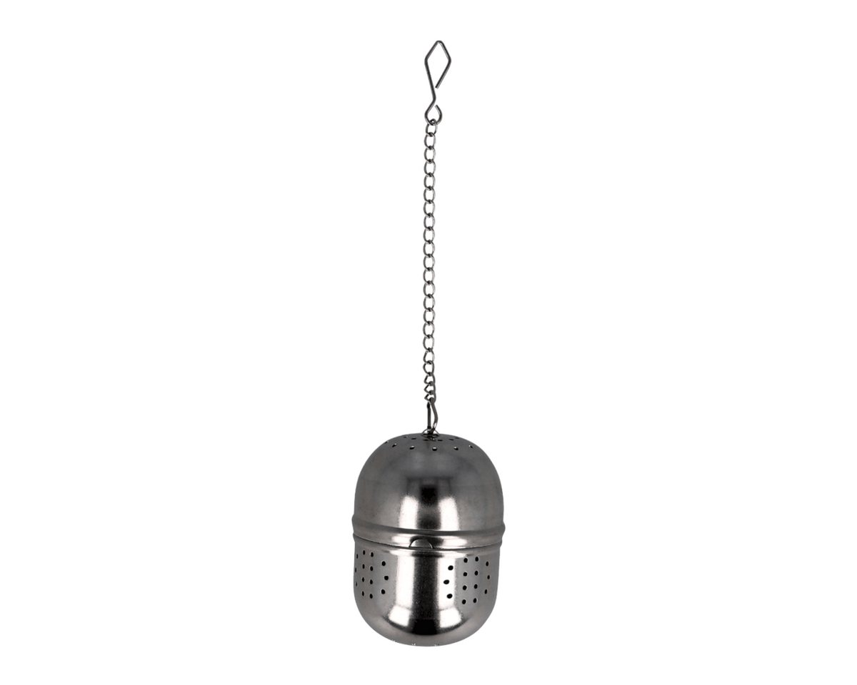 EUROHOME Teesieb Tee Ei mit langer Kette und feinem Sieb, Edelstahl, (1-St., Teesieb 4 x 5,5 cm und Kette 11 cm), Teeei für losen Tee - Teefilter Edelstahl Bild 4