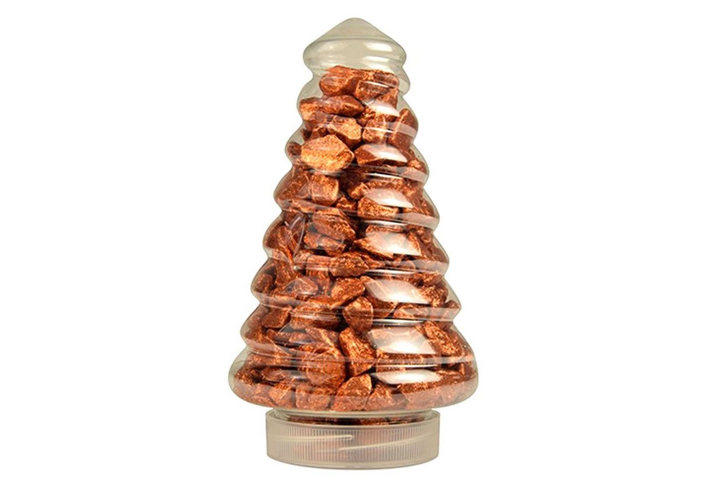 HAC24 Streudeko Dekosteine Dekokies Deko Steine Granulat, (2-tlg), 700g Grob Kupfer in Tannenbaum-Optik Verpackung Bild 2