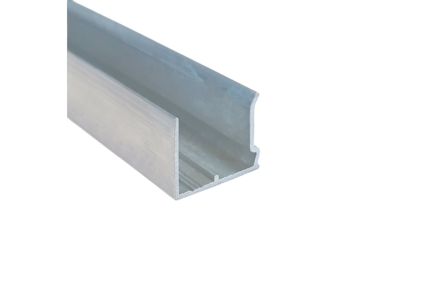 HT-Kunststoffe Abschlussprofil Alu-Abschlusprofil für 16mm Stegplatten -120cm U-Profil mit Tropfkante (1-St), Tropfkante Bild 2