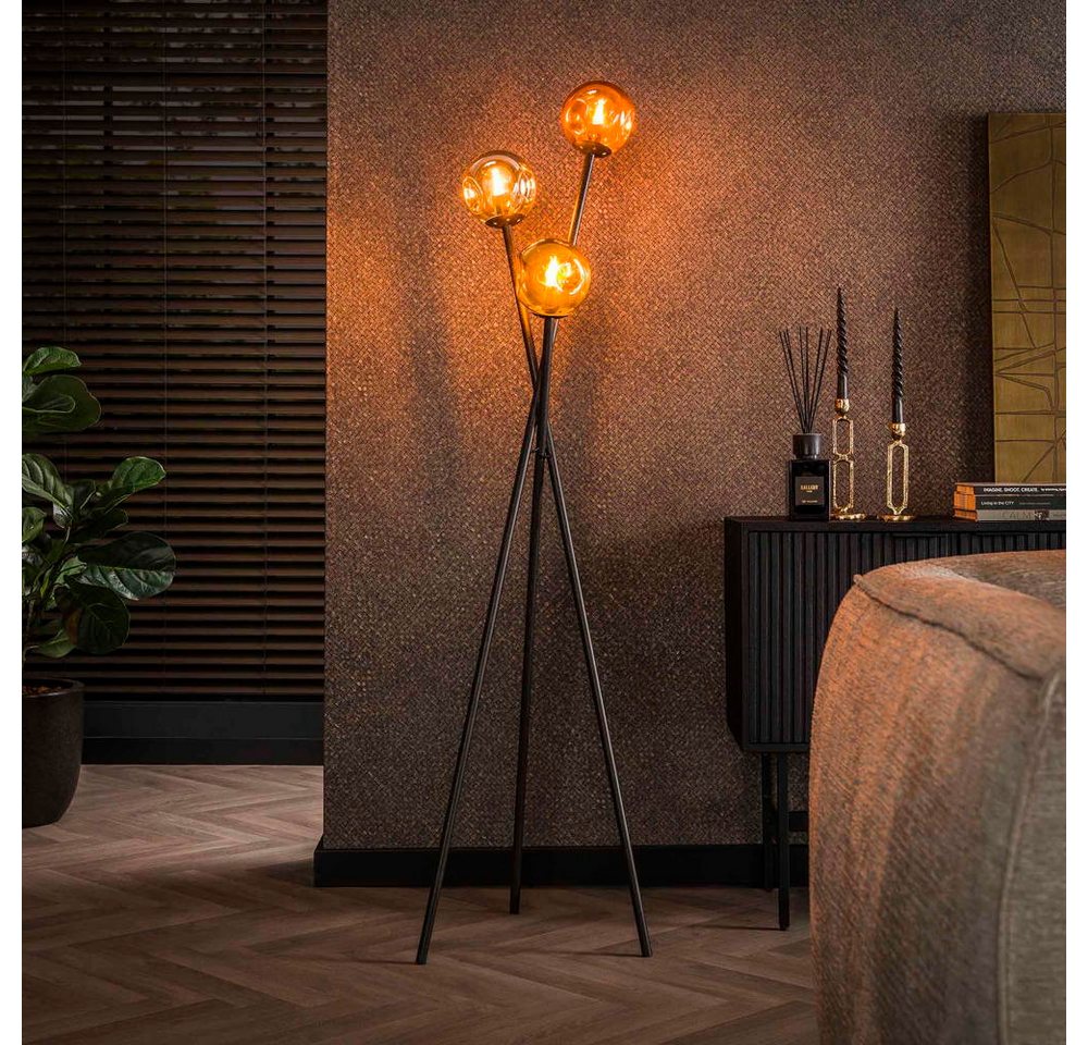 famlights Stehlampe Tripod Stehleuchte Frana in Mehrfarbig und Schwarz E27 Bild 5