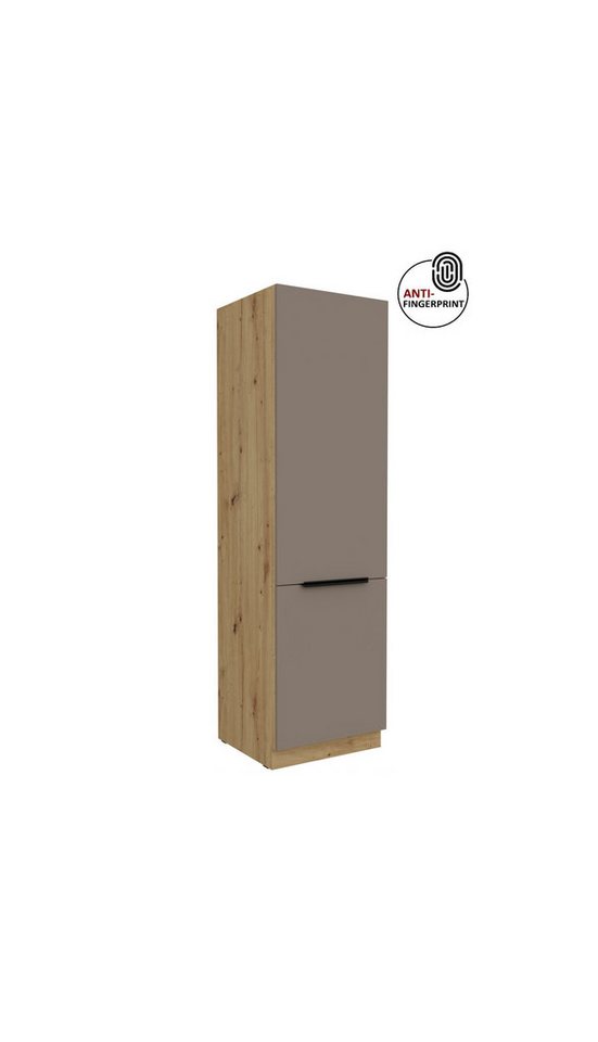 Küchen-Preisbombe Hochschrank 60 cm Küche ARIA Sandgrau ultra matt Anti Fingerprint Küchenzeile Bild 2