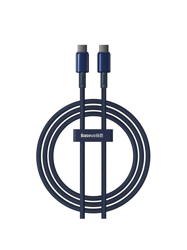 Baseus Tungsten Gold USB-C to USB-C Cable 100W 1m (blue)