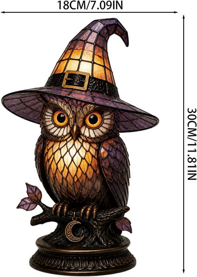 FELIXLEO LED Laterne Gotische Lampe, dekoratives Acryl-Nachtlicht für Halloween Bild 2