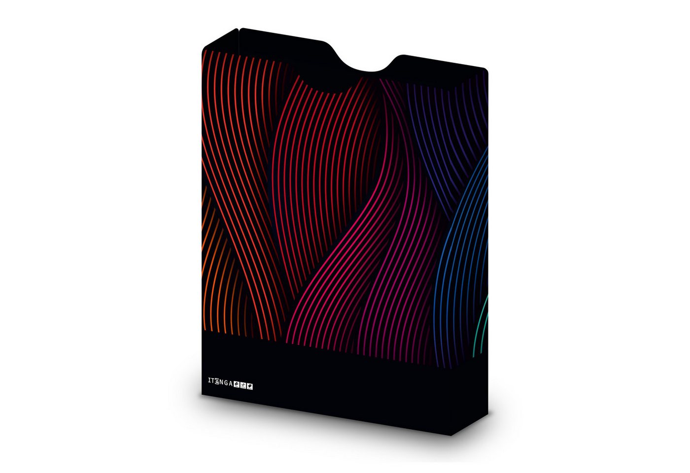 itenga Organisationsmappe itenga Heftbox DIN A4 Hochformat aus PP Motiv Wellen Bild 3