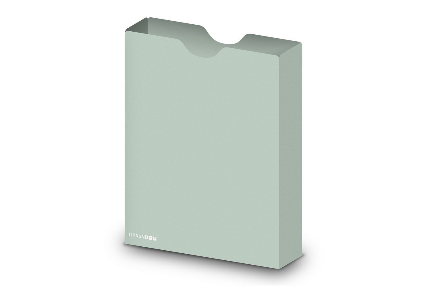 itenga Organisationsmappe itenga Heftbox DIN A4 Hochformat aus PP eukalyptus grün