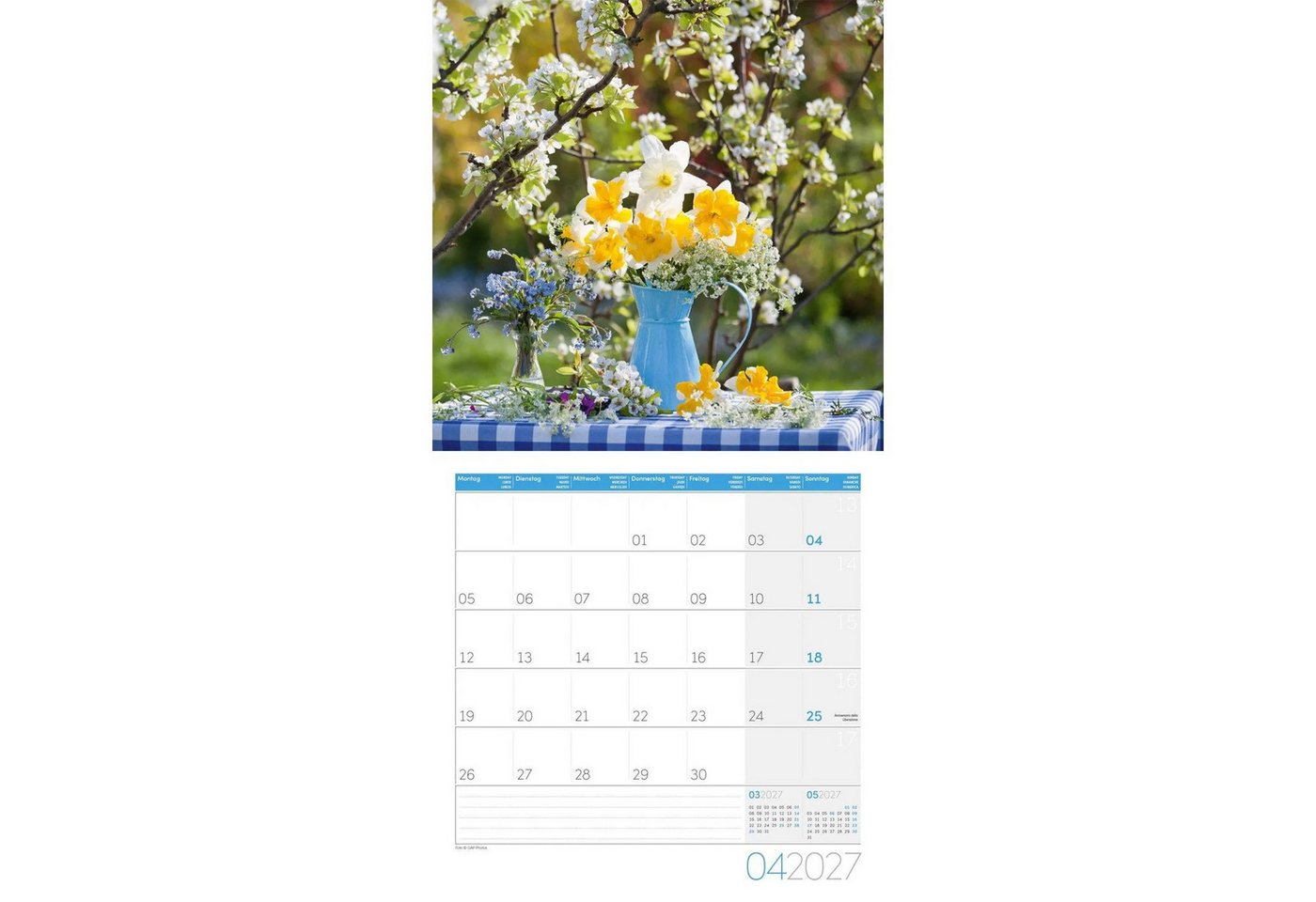 Ackermann Wandkalender Blumenzauber Kalender 2027 - 30x30 - Art12