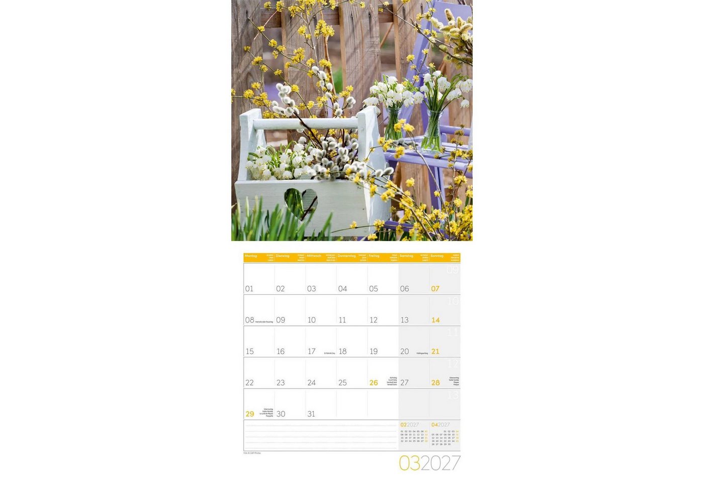 Ackermann Wandkalender Blumenzauber Kalender 2027 - 30x30 - Art12 Bild 4