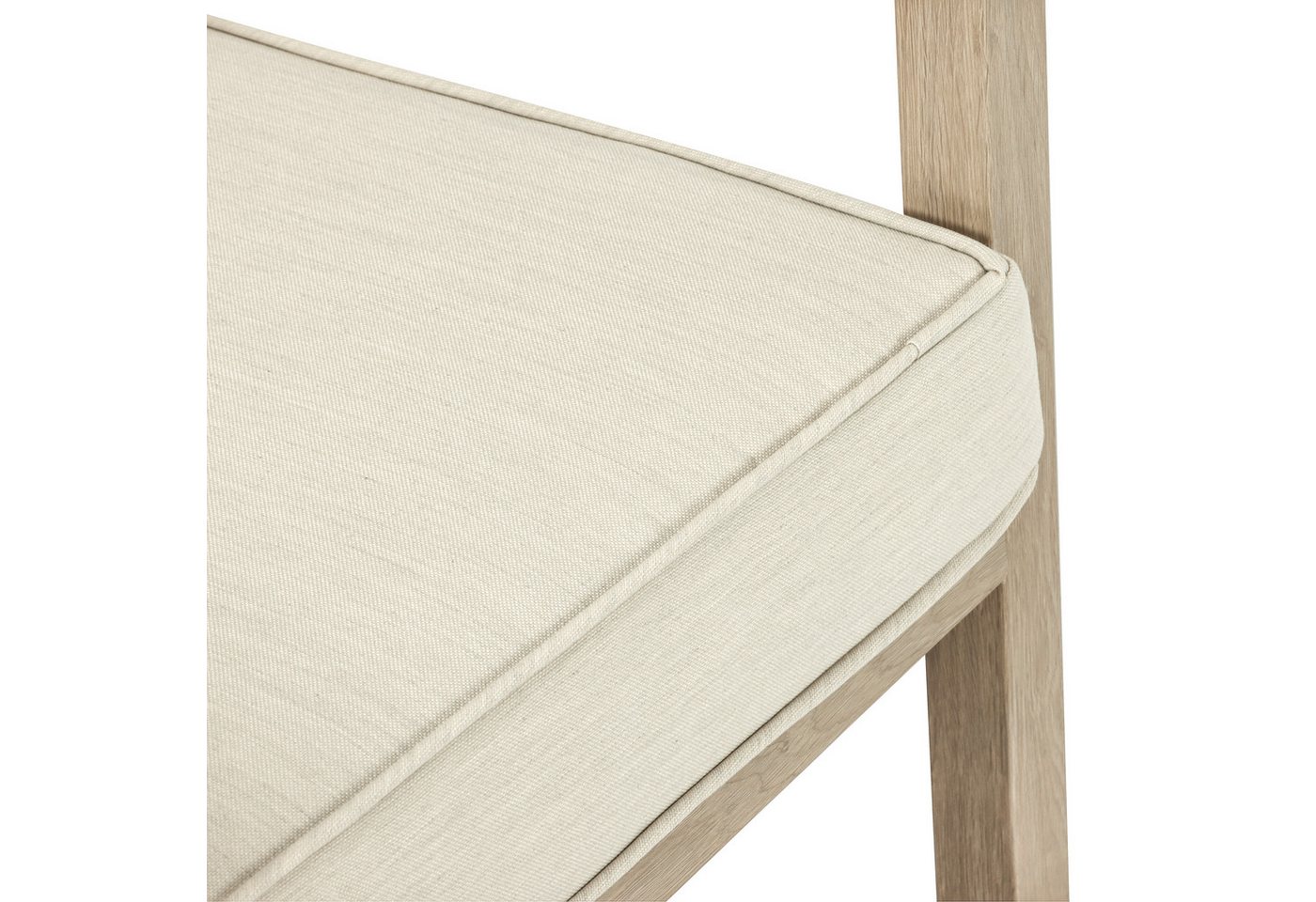 Koll Living Gartenlounge-Set 'Amber' in Beige, aus Stahl in natürlicher Holzoptik, wartungsfrei, (Gartensofa, Gartentisch, 2-tlg., pulverbeschichteter Stahl in Holzoptik), wasserabweisend, UV- & witterungsbeständig