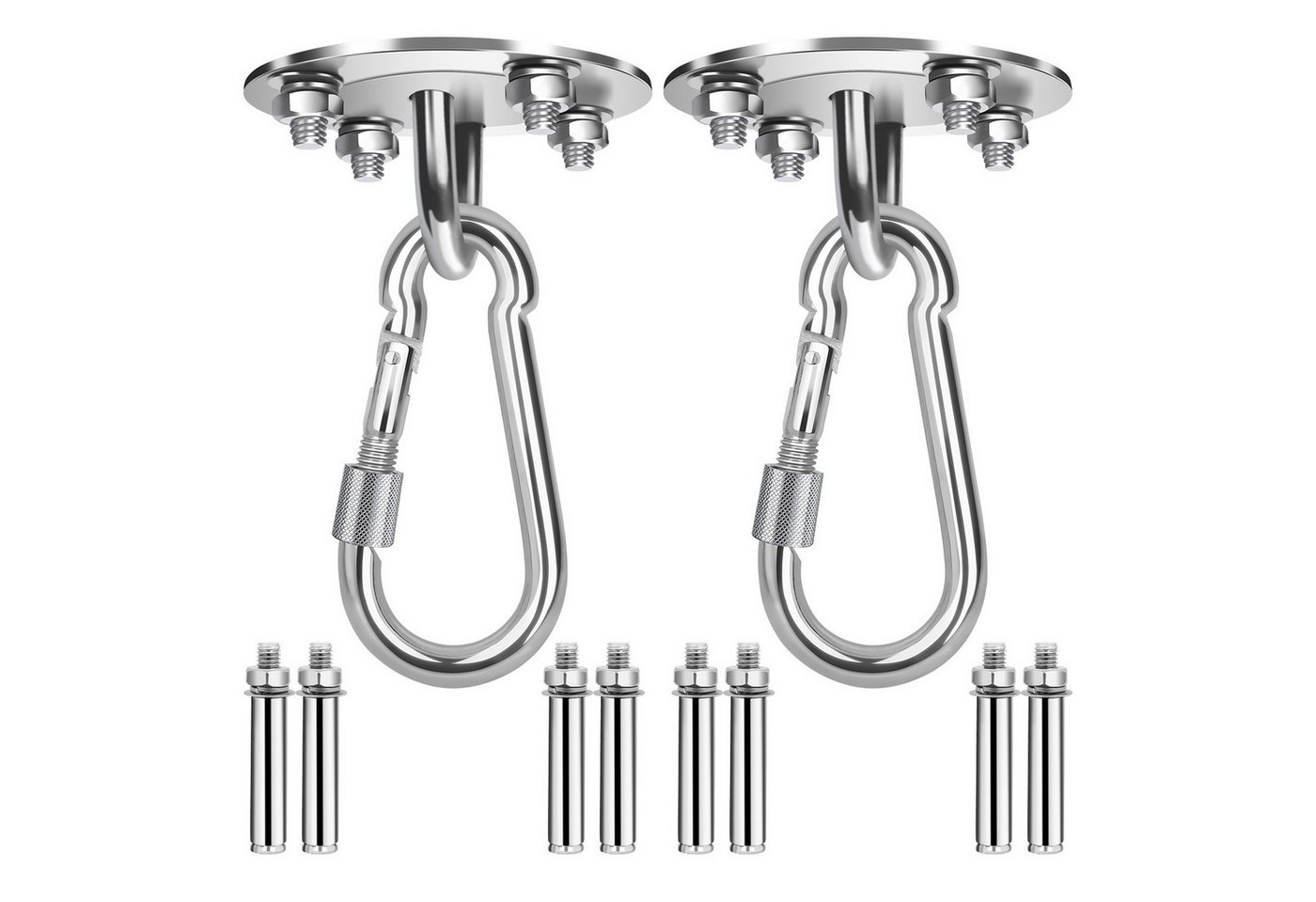 Clanmacy Deckenhalter 1-4pcs Deckenhaken Montage Haken Hängesessel Deckenhalterung Premium Bild 2