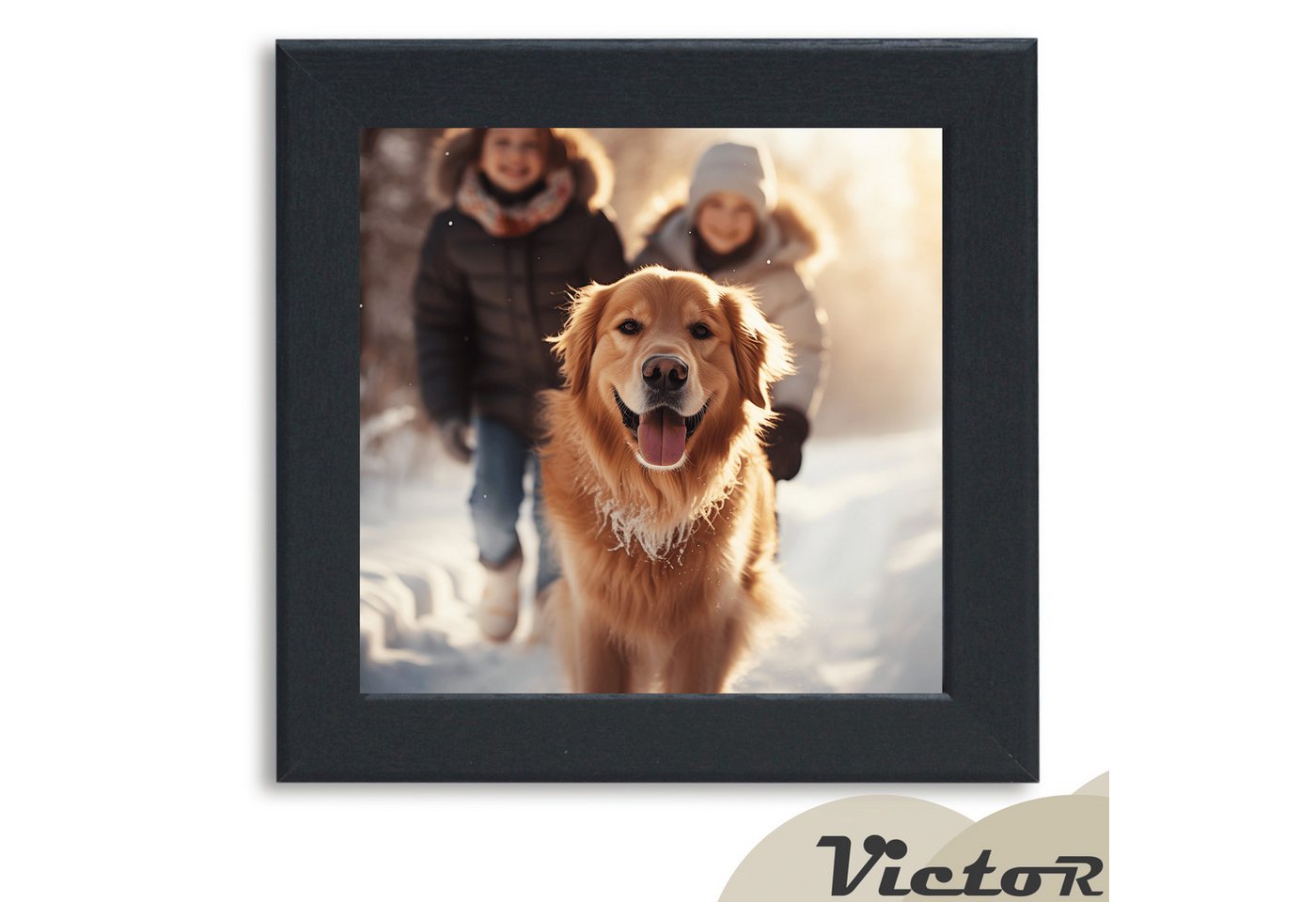 Victor (Zenith) Bilderrahmen Klee, Bilderrahmen Schwarz 10x10 cm, Bilderrahmen Modern, Holzrahmen Bild 3