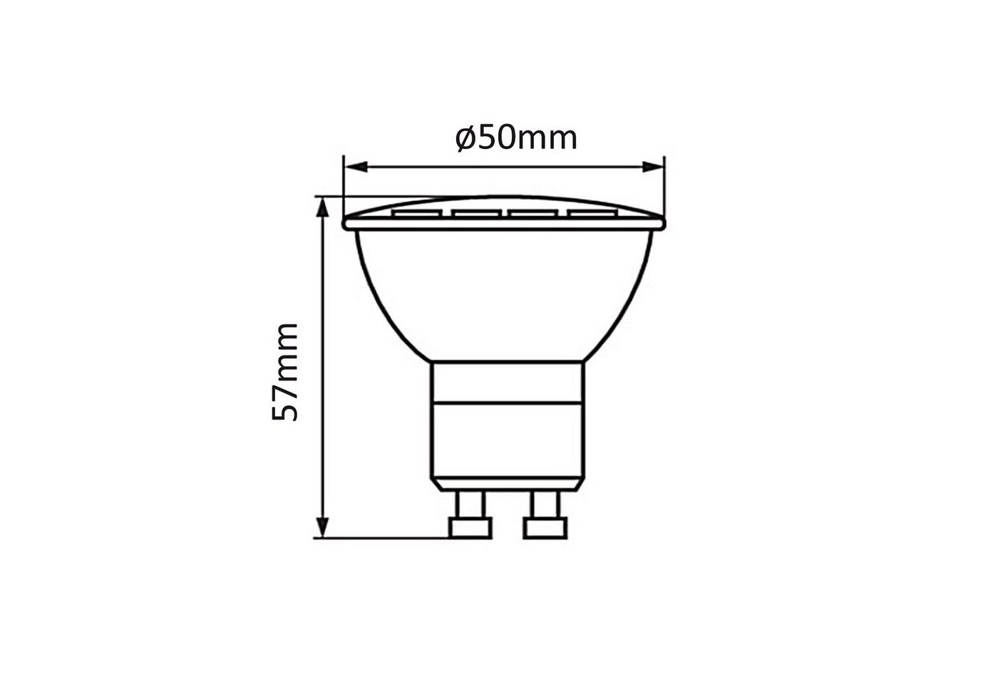Maclean LED-Leuchtmittel MCE435 NW, GU10, 6 St., Neutralweiß, GU10 LED-Leuchtmittel - 5W Neutralweiß 4000K Bild 4