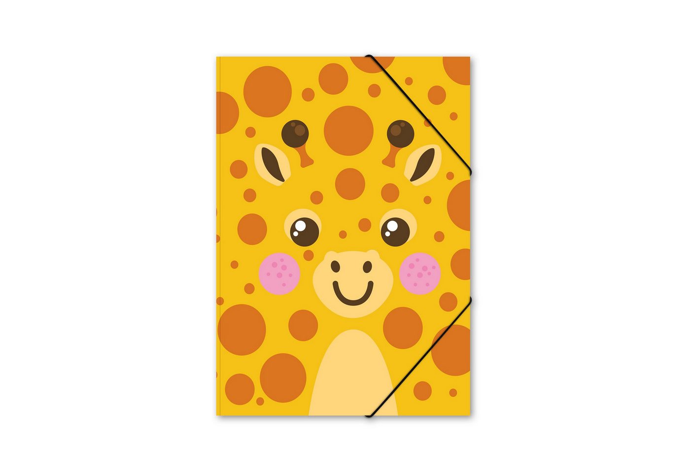 itenga Organisationsmappe itenga Postmappe A4 PP Motiv Kawaii GIRAFFE aus langlebigem Kunststoff