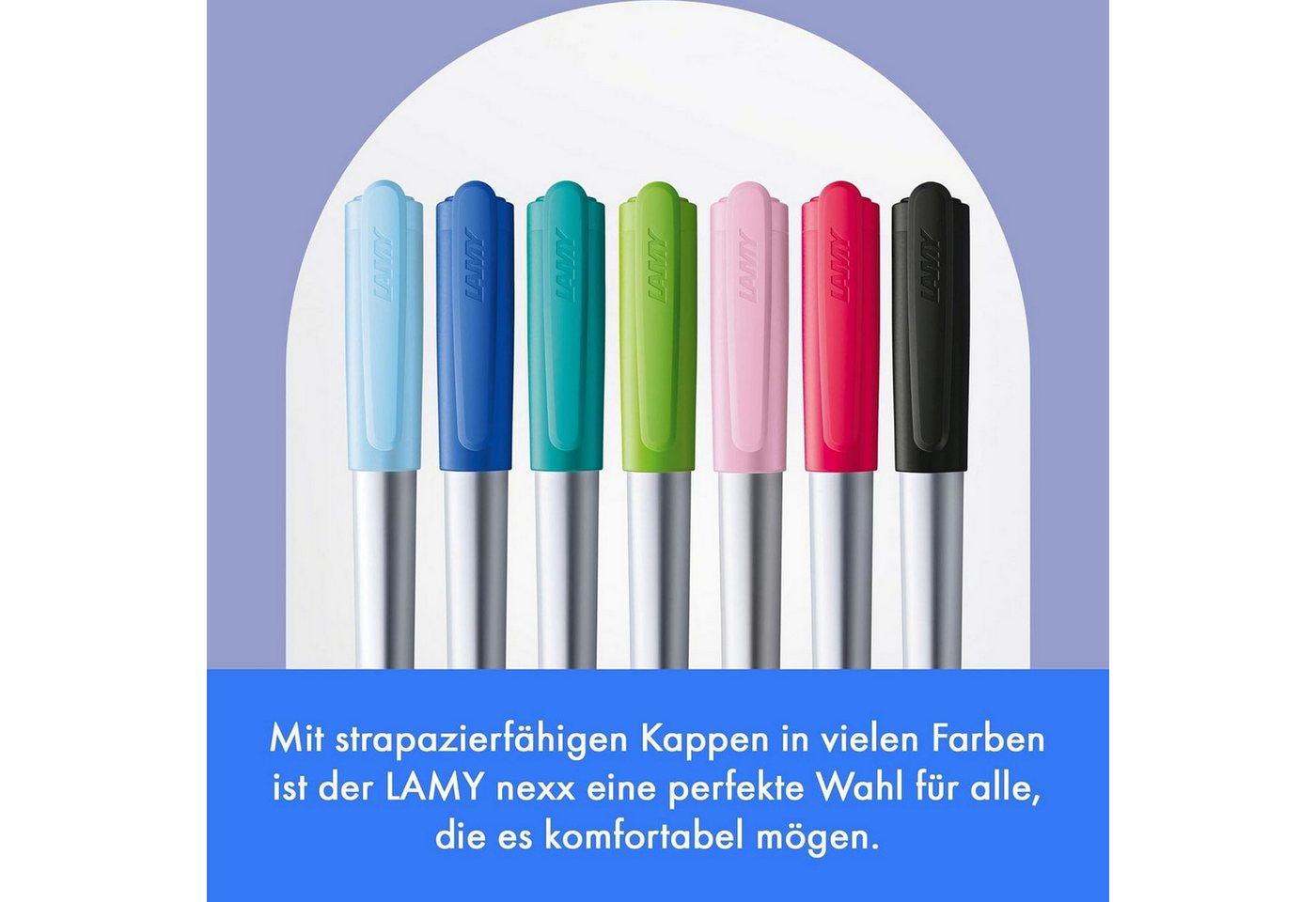 LAMY Füller LAMY nexx azure Füller Griff rutschfest Feder Strichbreite A Gehäuse d Bild 2