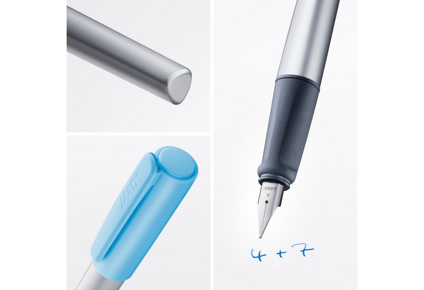 LAMY Füller LAMY nexx azure Füller Griff rutschfest Feder Strichbreite A Gehäuse d Bild 4