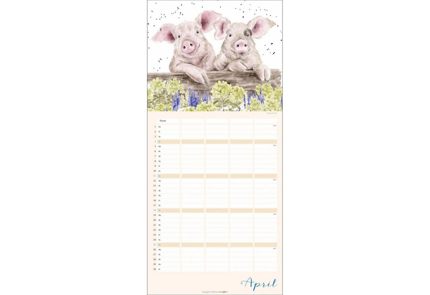 Wandkalender Happy Family Familienplaner 2027 Bild 5