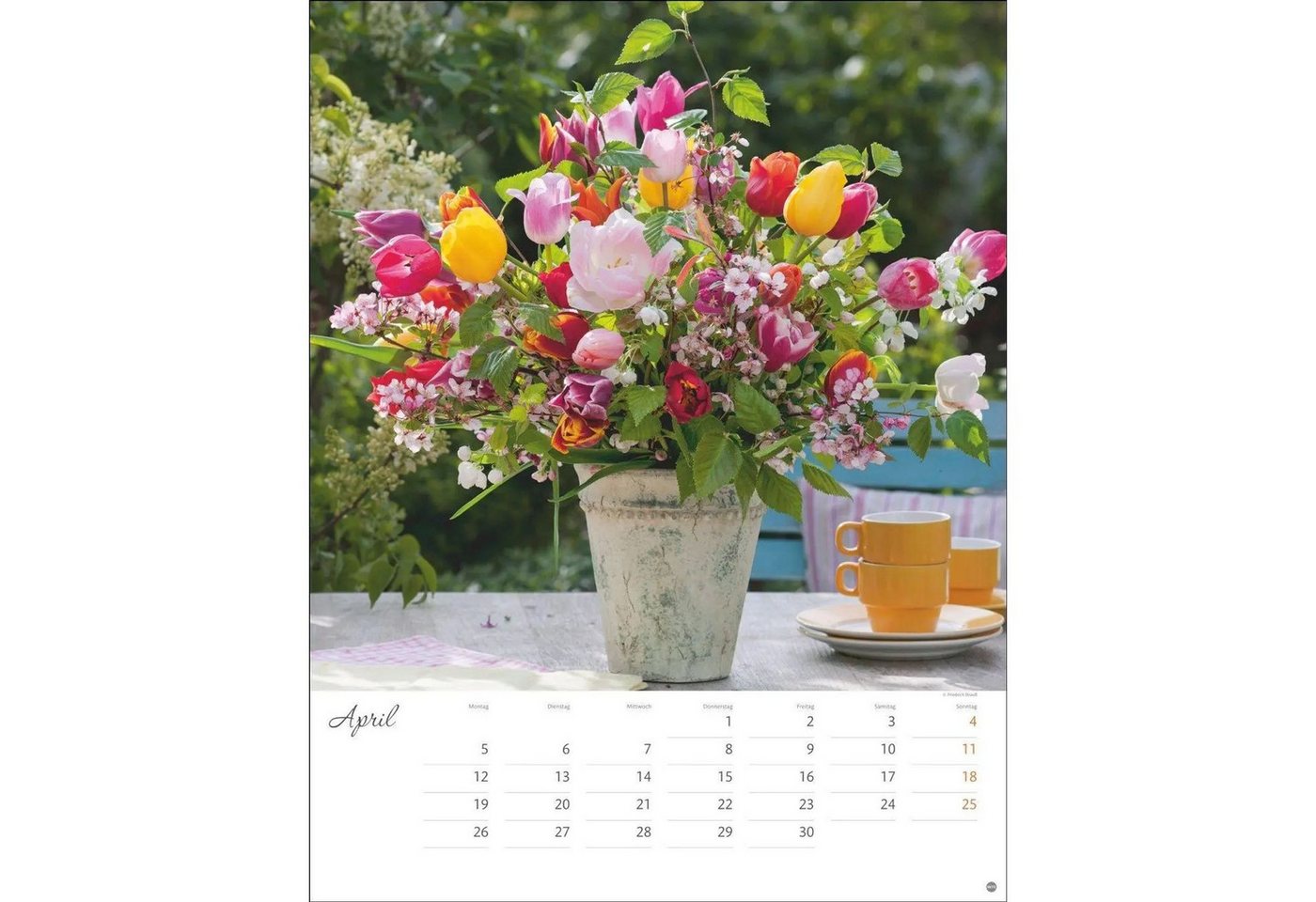 HEYE Wandkalender Bunter Blütenzauber Posterkalender 2027 Bild 3