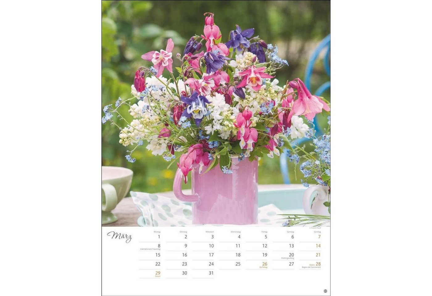 HEYE Wandkalender Bunter Blütenzauber Posterkalender 2027 Bild 4