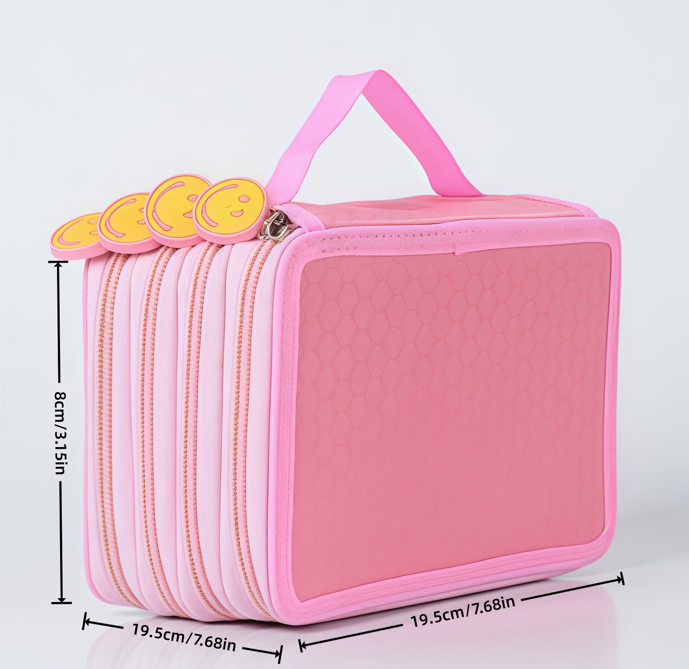 FOUORTUNATE-BEE Federmäppchen Großes einfarbiges Federmäppchen – Geschenk zum Schulanfang, Einfarbiges Federmäppchen für Schüler und Jugendliche Bild 4