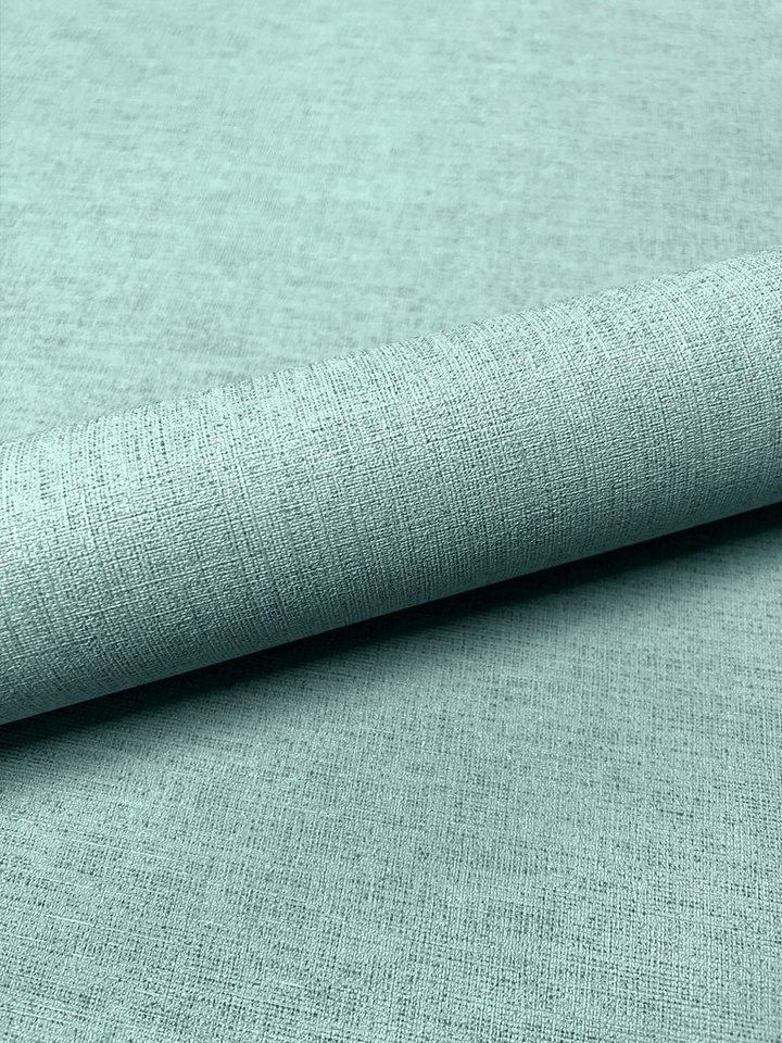 Newroom Vliestapete No. 38 Höhenflug der Fantasie Tapete Edle Farben, Türkis Tapete Uni Unifarbe - Unitapete Strukturtapete Blau Grün Abwaschbar Modern Struktur Textil für Büro Diele/Flur Schlafen, Unitapete Bild 2