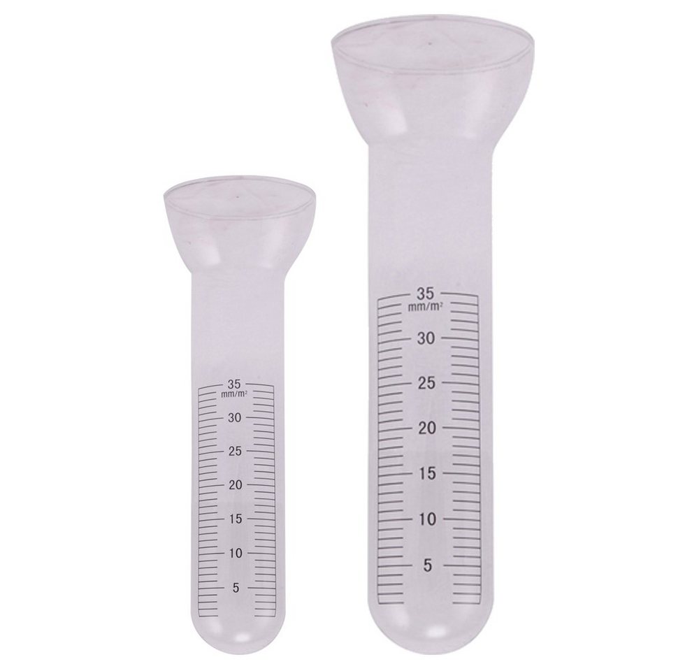 matches21 HOME & HOBBY Gartenstecker Ersatzglas Regenmesser gut ablesbar transparent Ø 8x17 cm (1-St) Bild 2
